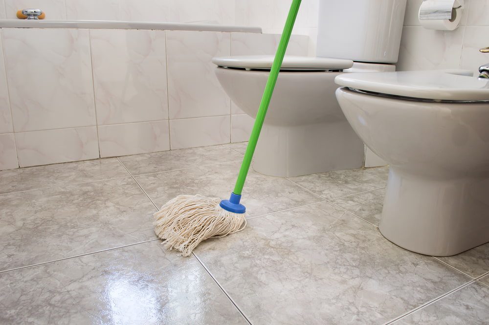 Bathroom Floor Cleaned By Better Life Maids