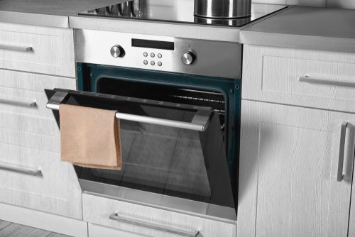 What is the best way to clean the inside of the oven