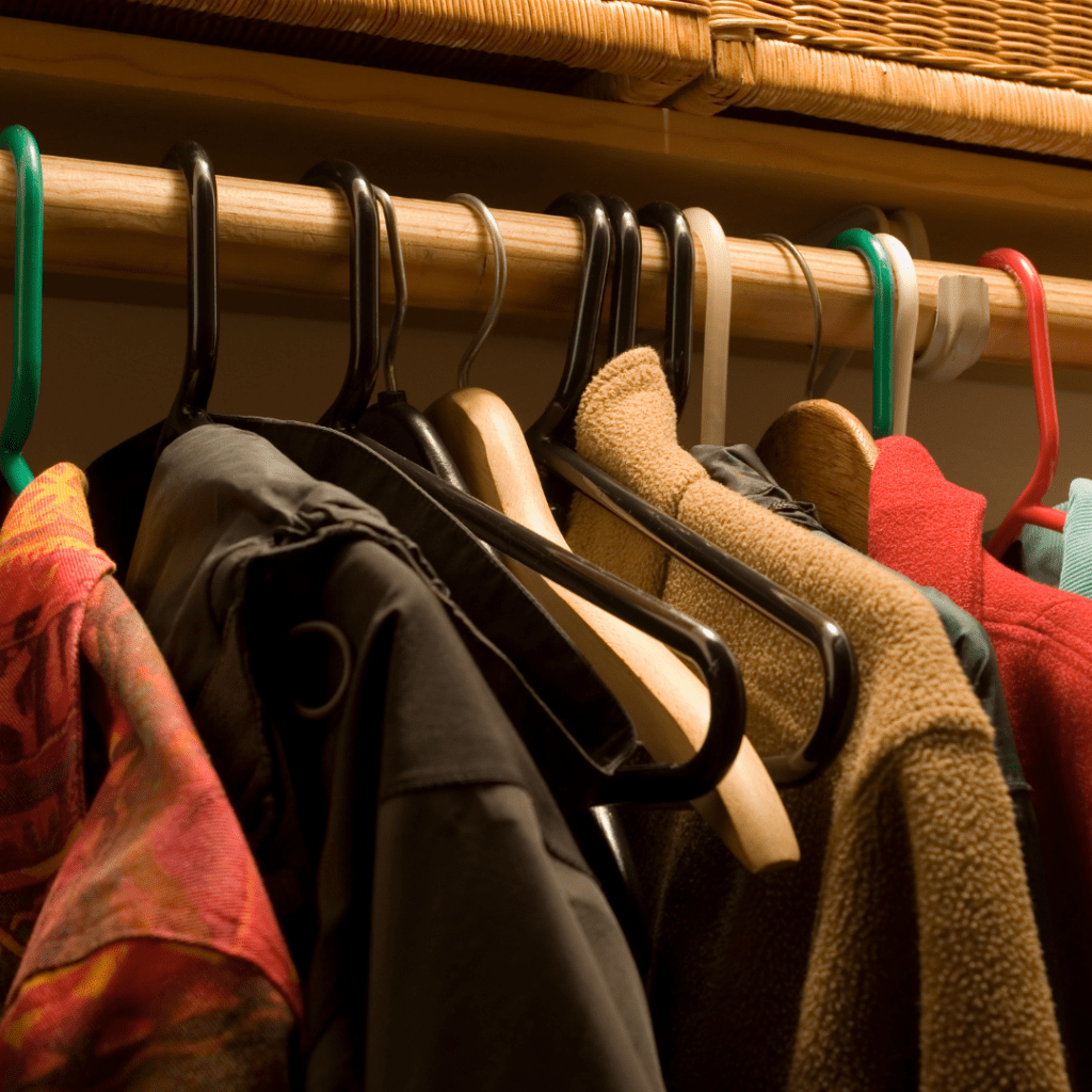 Coat Closet Wardrobe Decluttering