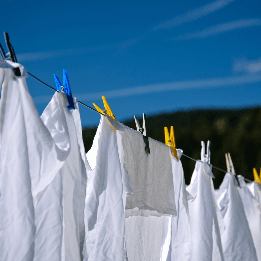 clothes being deodorized by UV