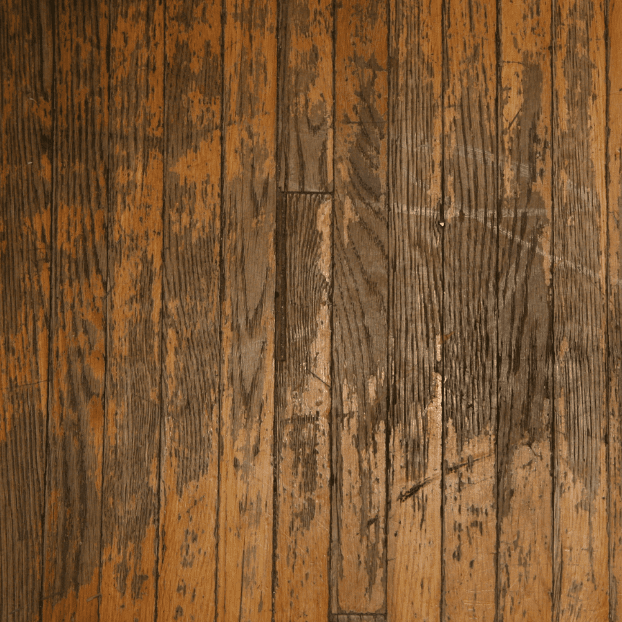 dull hardwood floor with finish stripped 