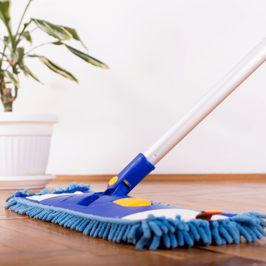 microfiber mop mopping a hardwood floor in o'fallon MO