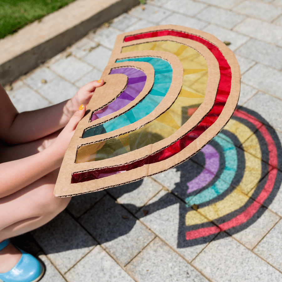 rainbow sun catcher hand made 