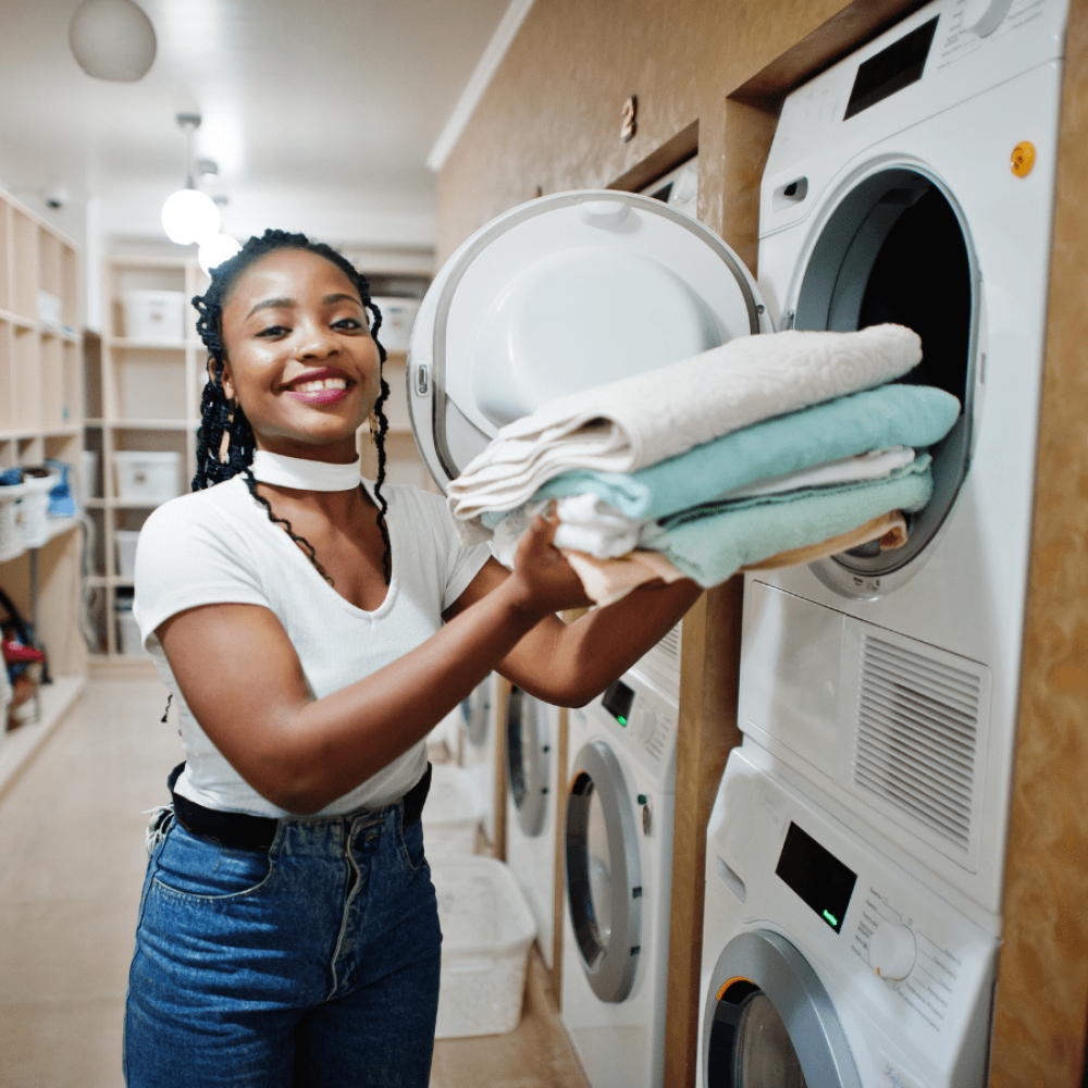 doing laundry